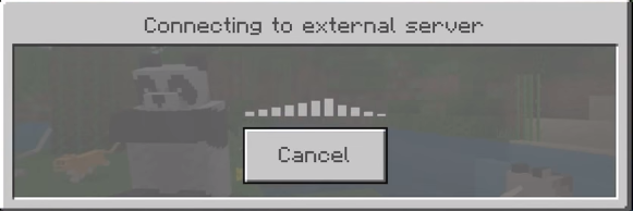Connect to external minecraft server