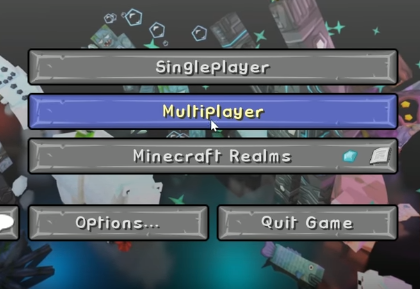 Minecraft Multiplayer Menu