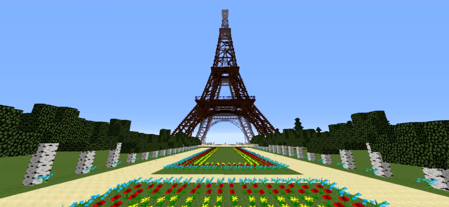 Minecraft Global Eiffel Tower