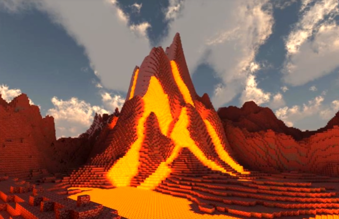 Minecraft Ideas Volcano