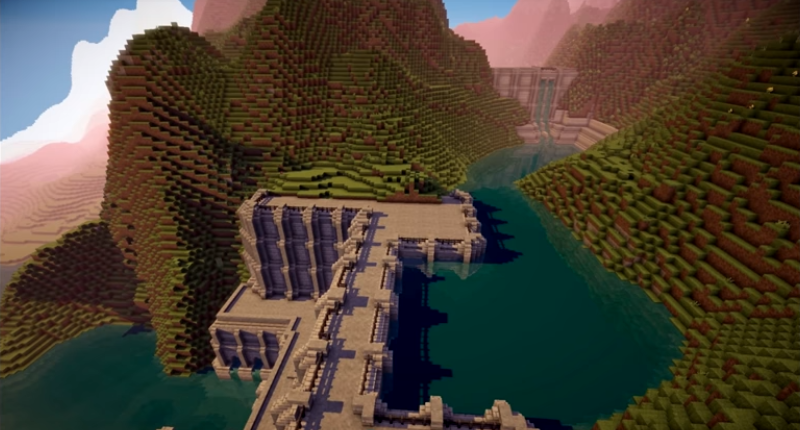 Dam in Minecraft