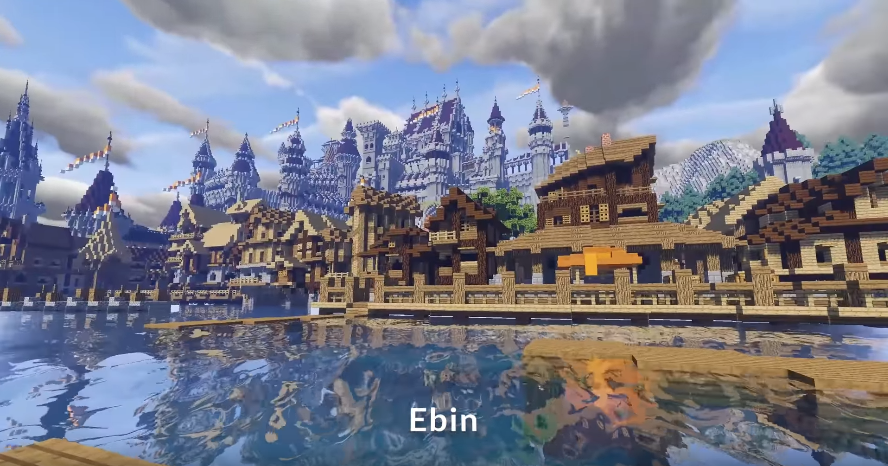 Ebin shader in Minecraft