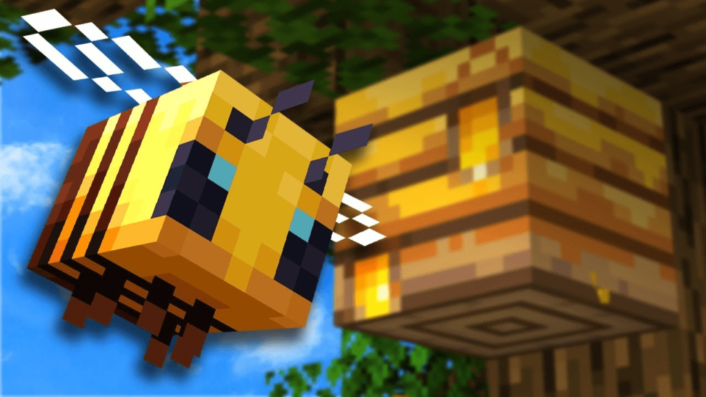 Tame bees in Minecraft