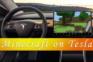 Minecraft on Tesla