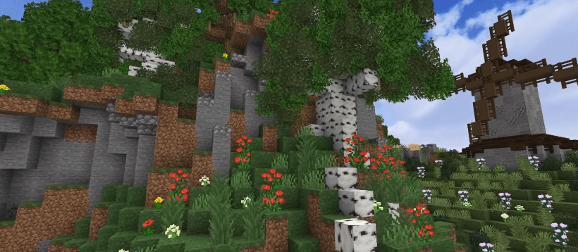 Ideas to build in Minecraft - birch tree