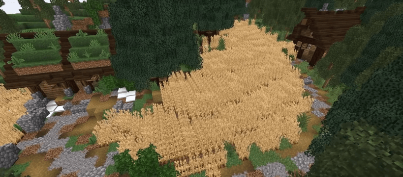 wheat field - Ideas to build in Minecraft