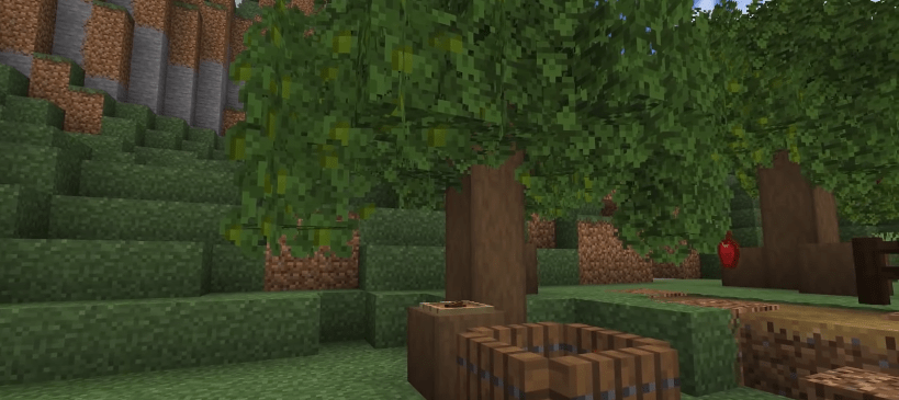 apple trees - Ideas to build in Minecraft