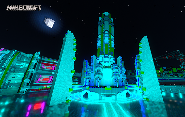Minecraft RTX Beta Map - Neon District