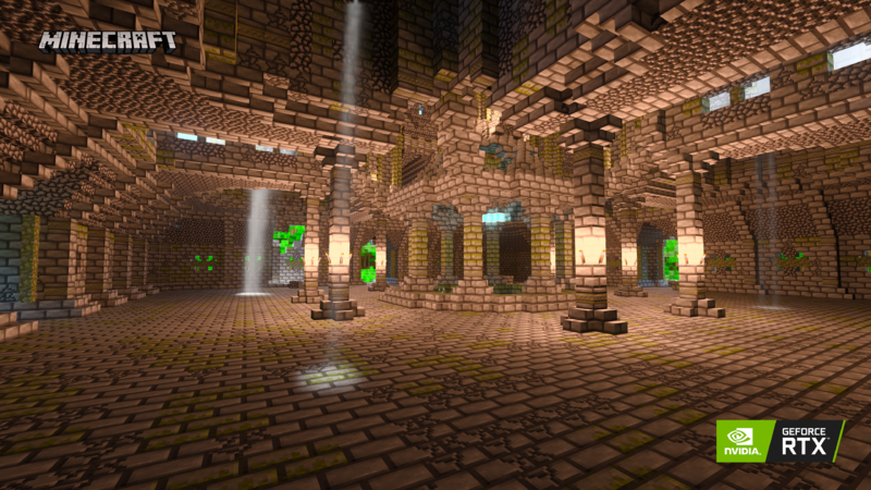 Minecraft with RTX Light and Shadows