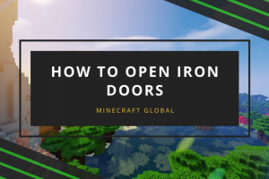 How to open iron doors in Minecraft