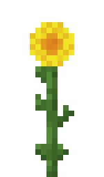 Sunflower - Flowers in Minecraft
