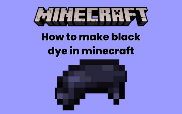 black dye in minecraft