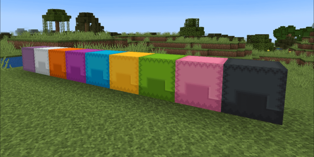 dyed shulker boxes